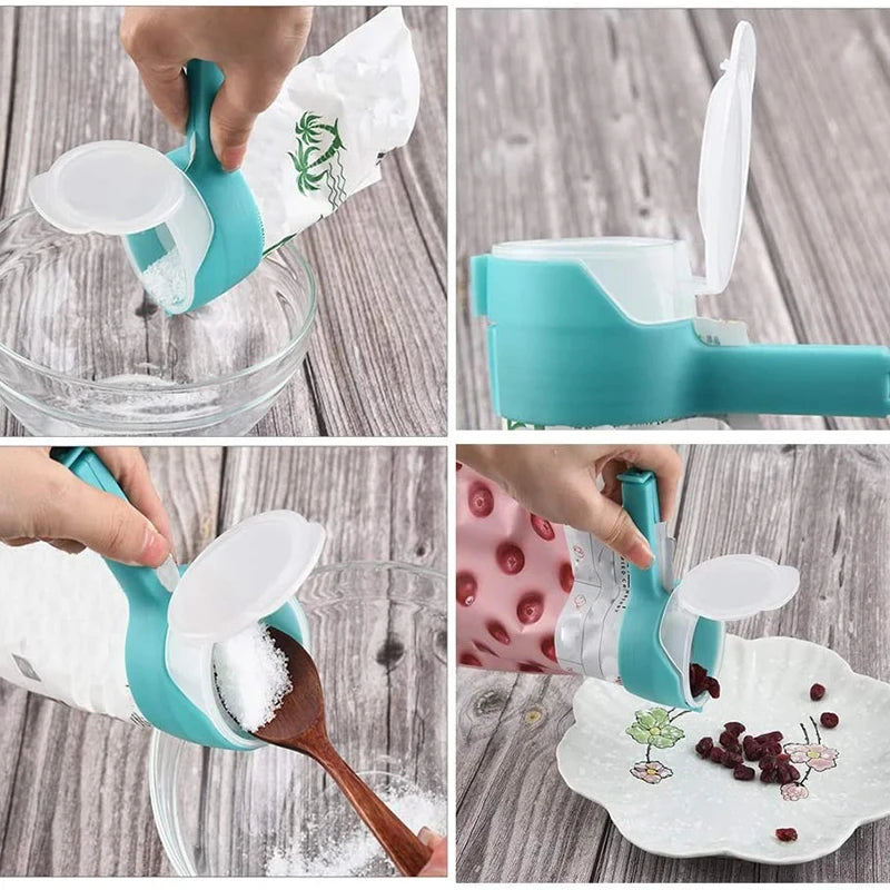 Food Storage Clips with Pour Spouts