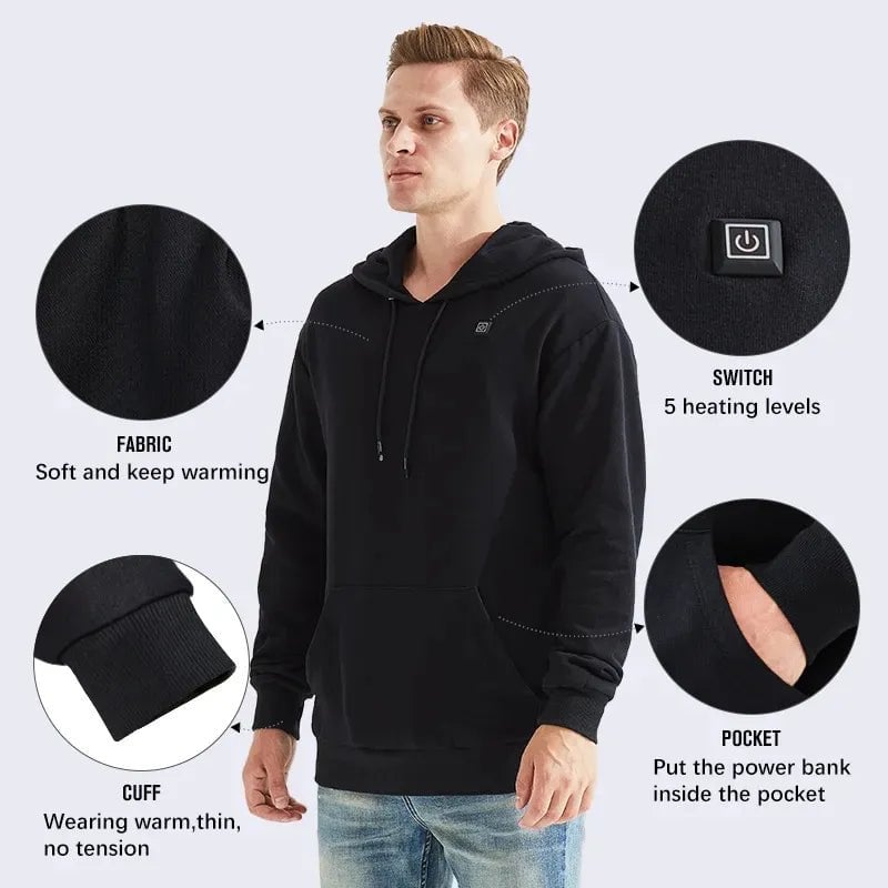 e????Christmas Big Sale 49% OFFe????Unisex Heated Hoodiee????Buy 2 Free Shipping
