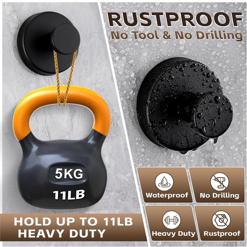 🔥2 Packs Suction Cup Hooks for Shower