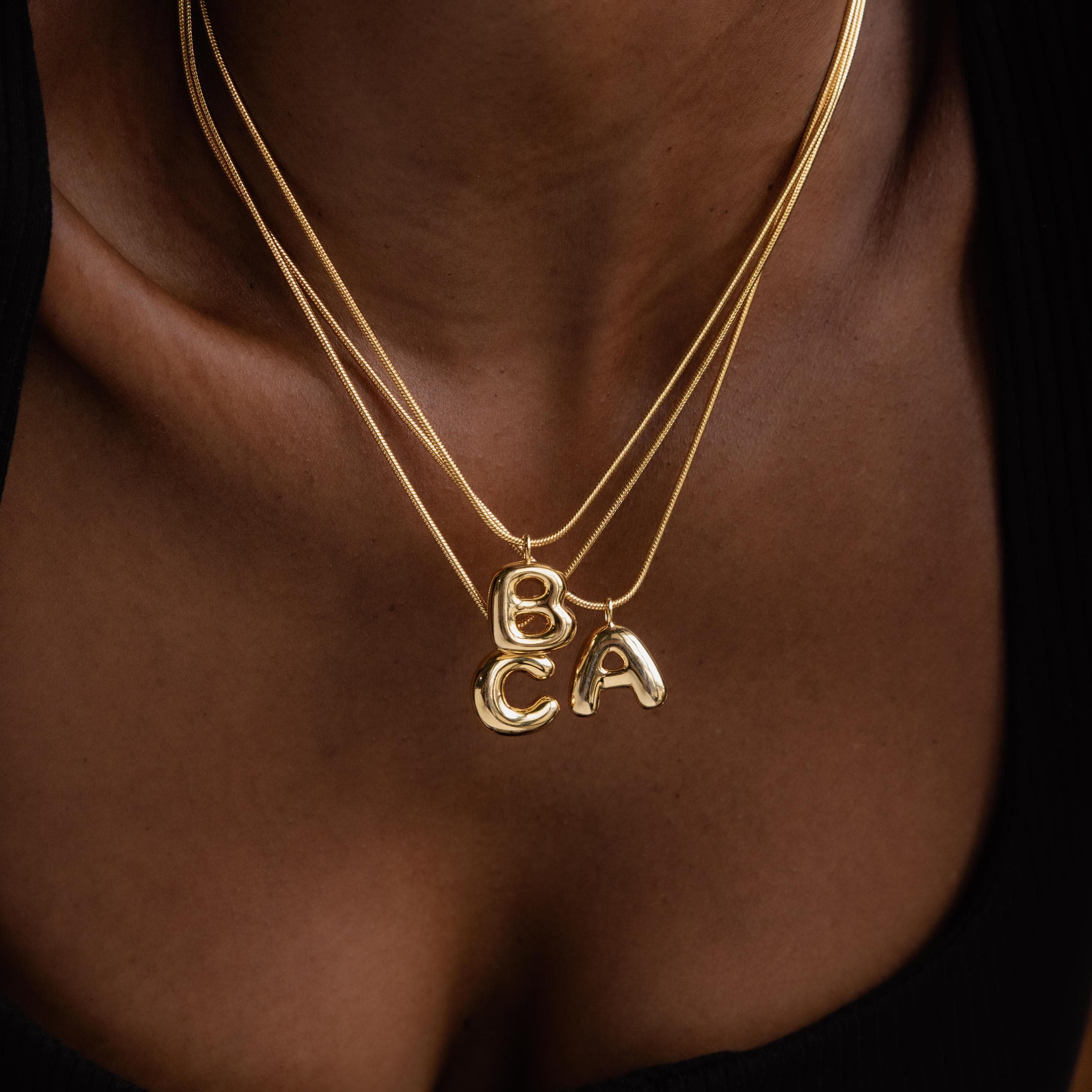??Bubble Letter Necklace