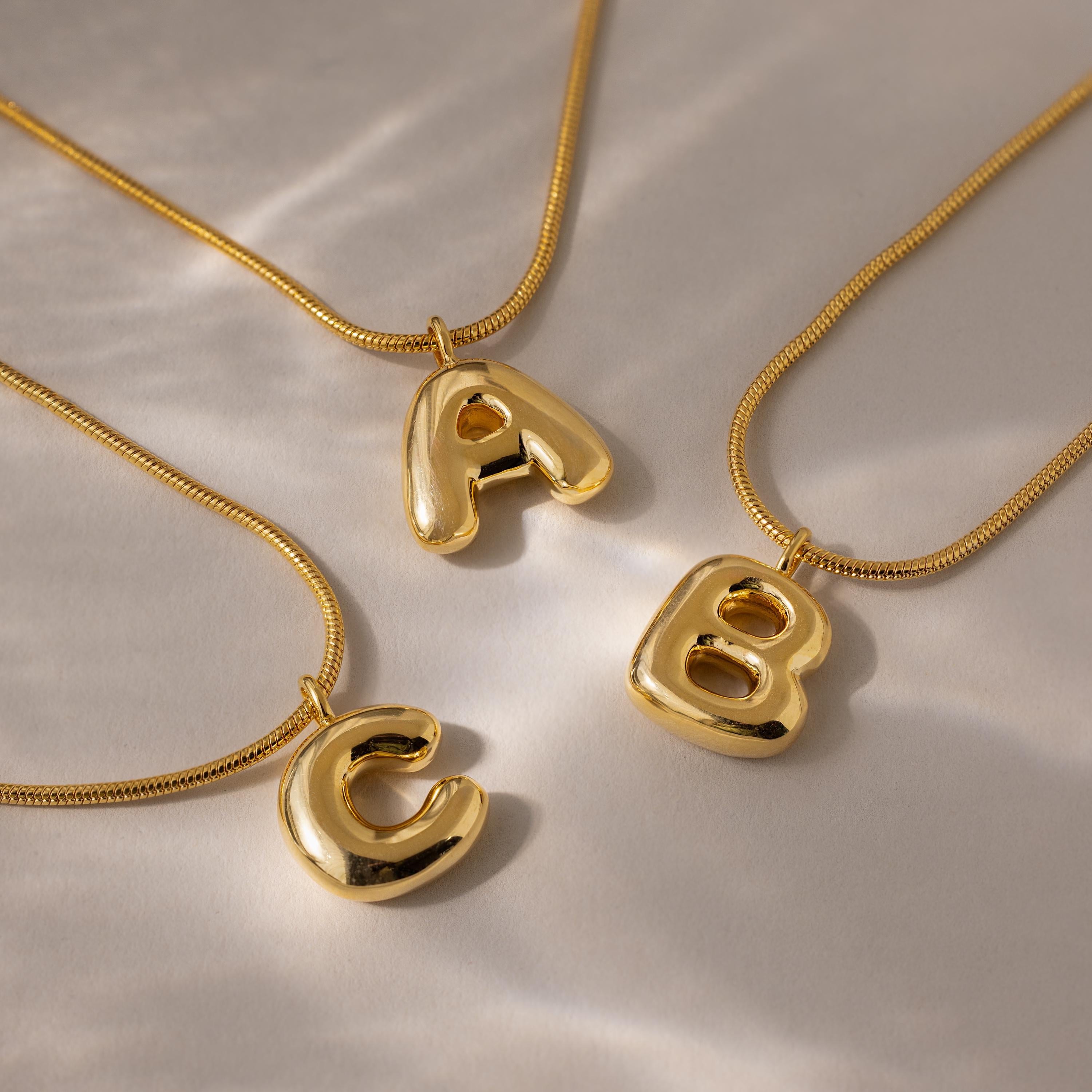 ??Bubble Letter Necklace