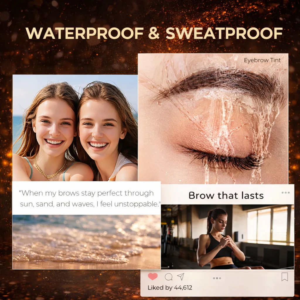 💥New✨🔥Final 3 Hours: HOT SALE 50% OFF🔥Brow Tint Kit – Fuller, Natural Brows That Last 30 Days