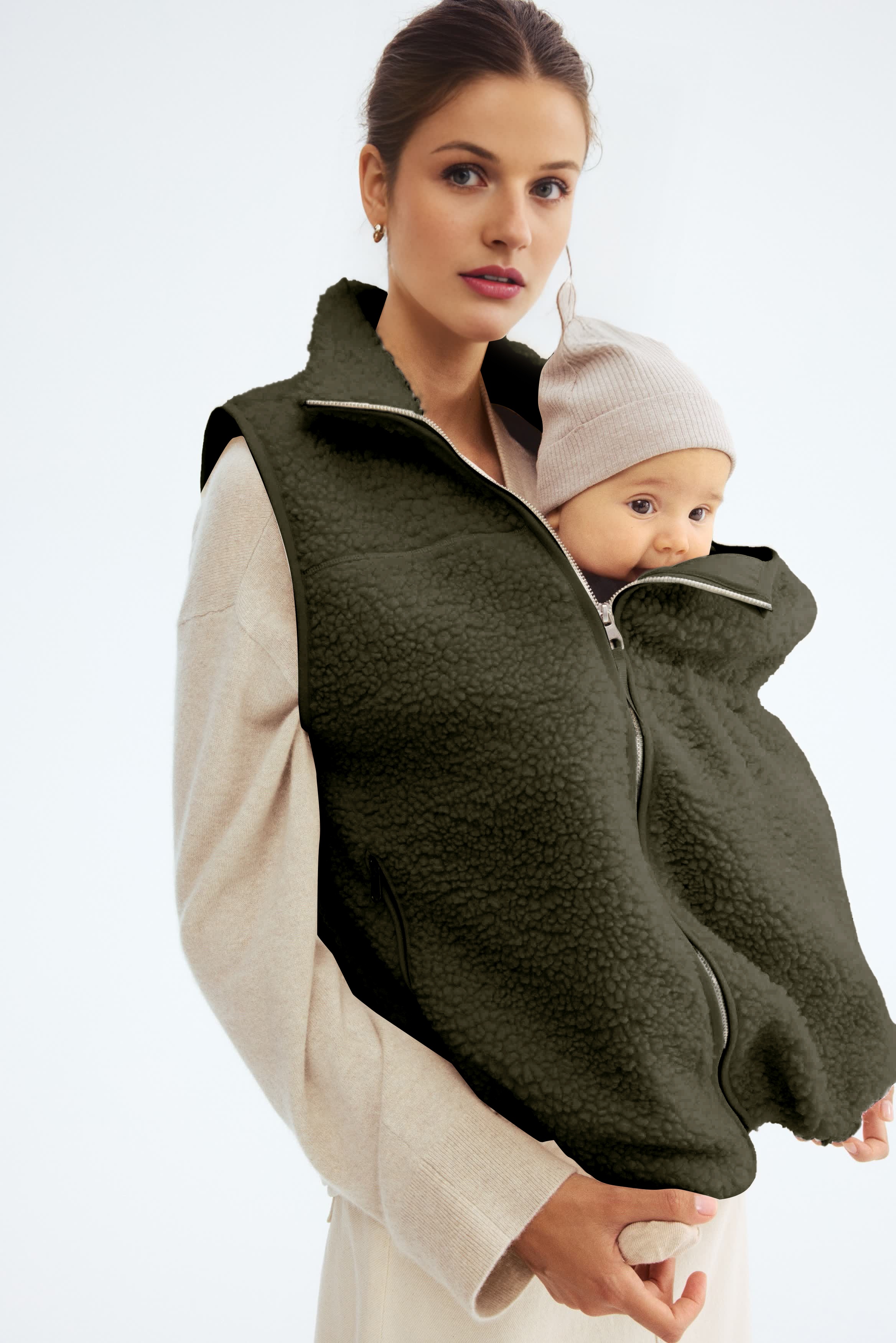 MAMA Before & After Babywearing Fleece Jacket & Vest (Buy 2 Free Shipping)