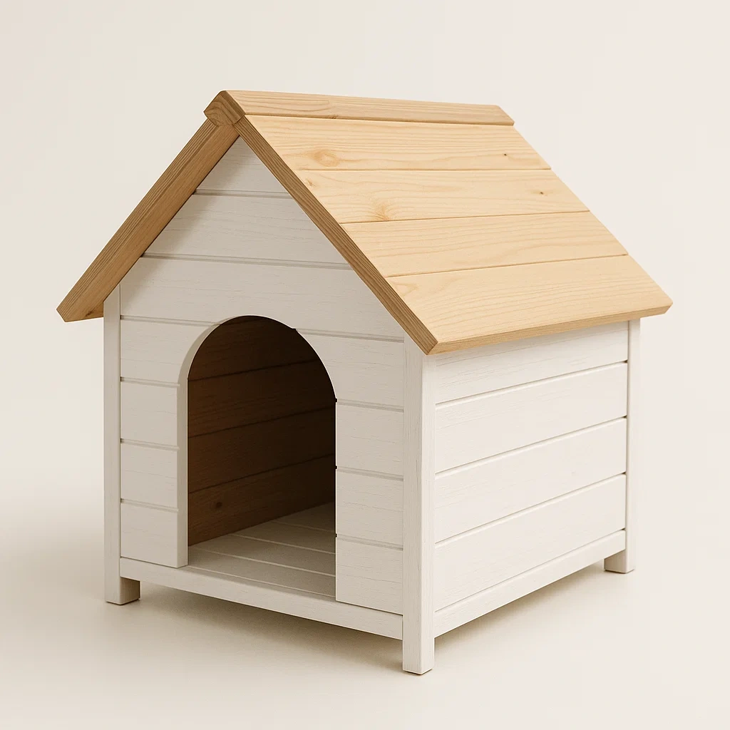 Domek dla psa z drewna sosnowego 70 x 50 x 60 cm
