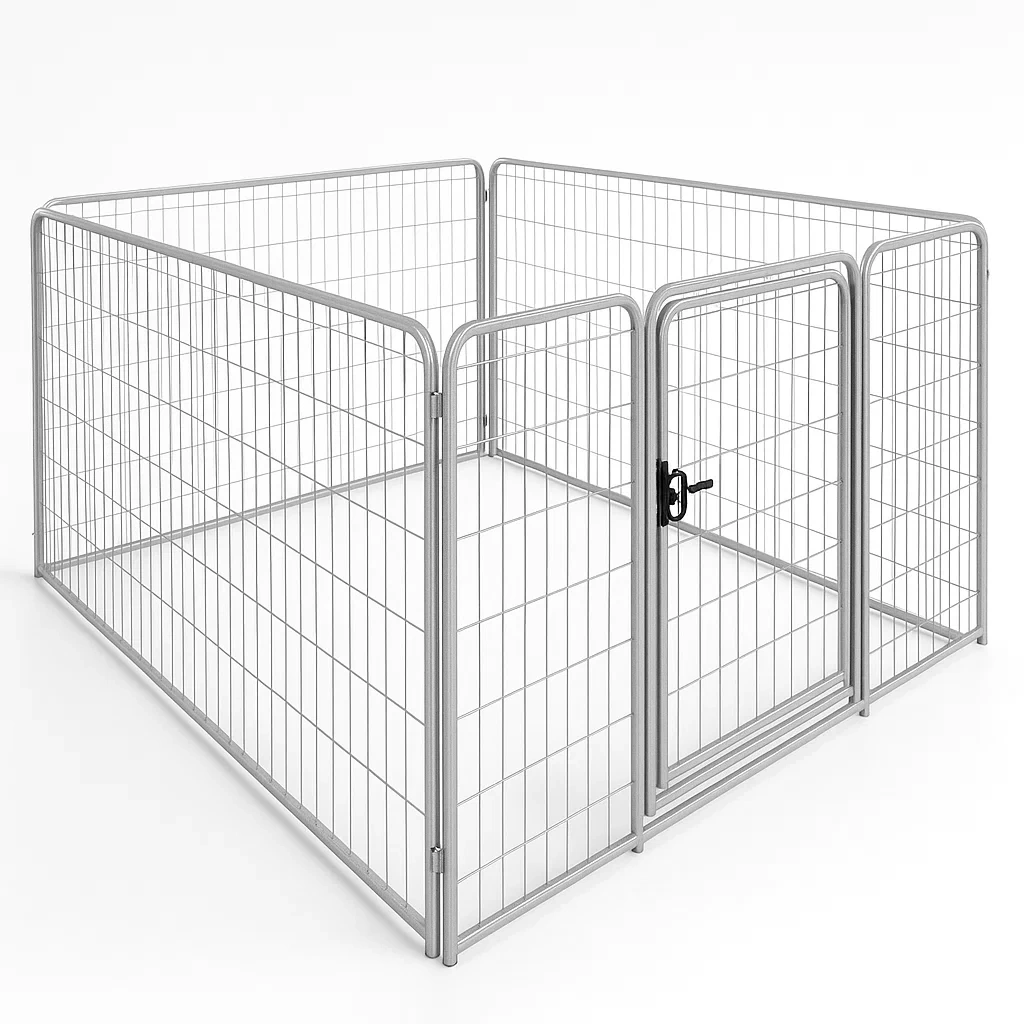Metalowy kojec dla zwierząt ze stali ocynkowanej 125x125x70 cm