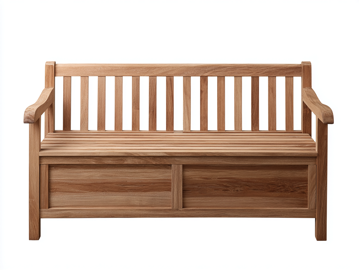 Bancos de jardín de madera maciza 130x58x90 cm marrón para exterior - con almacenaje inferior-Novexystudio