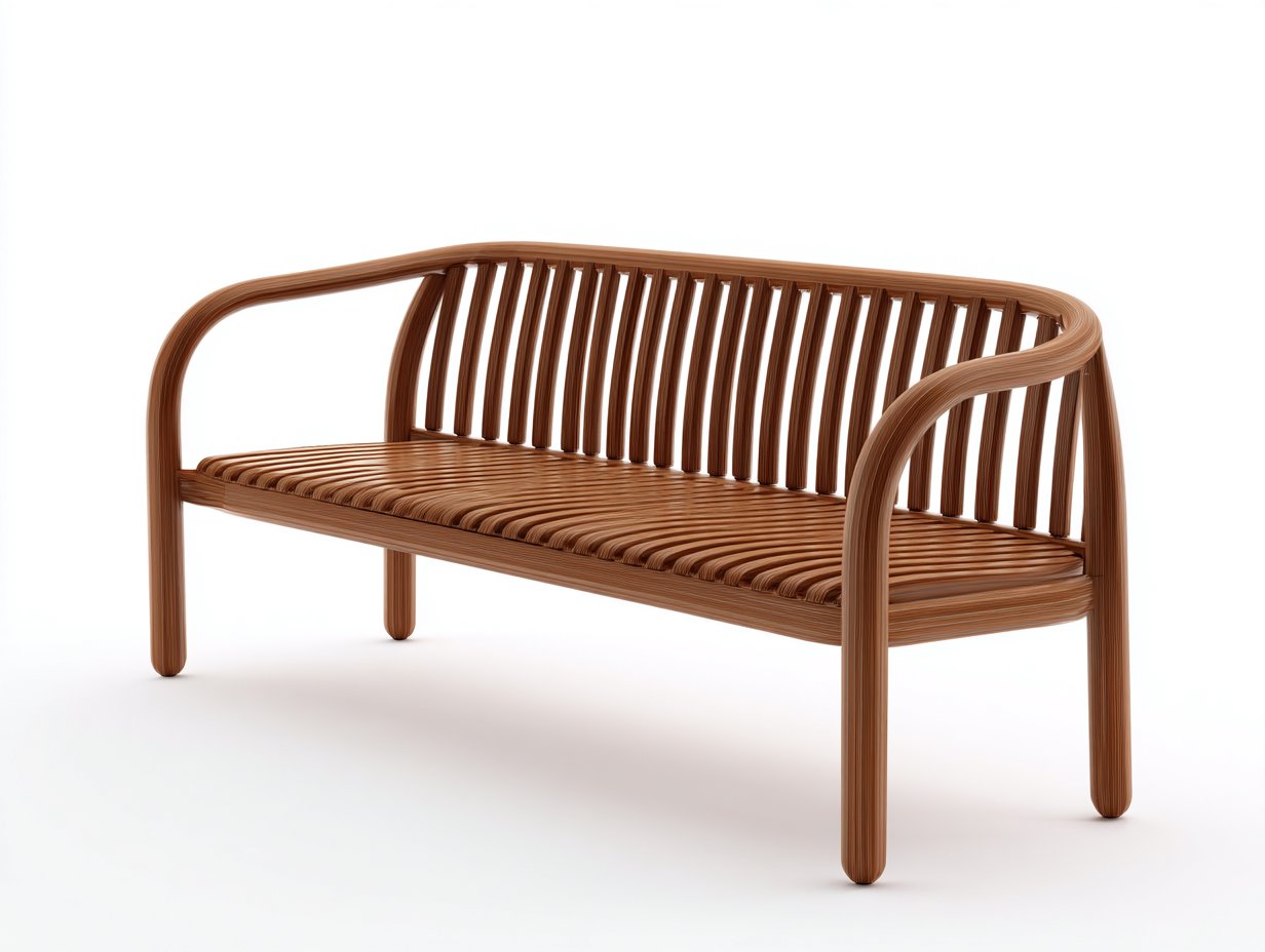 Bancos de jardín 128x58x82 cm ratán sintético color marrón para exterior con reposabrazos - diseño moderno-Novexystudio