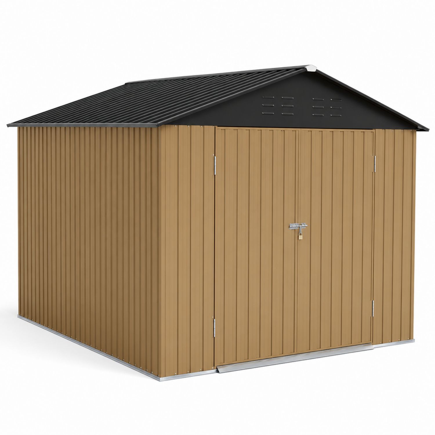 Cobertizo de acero marrón 2x3 m