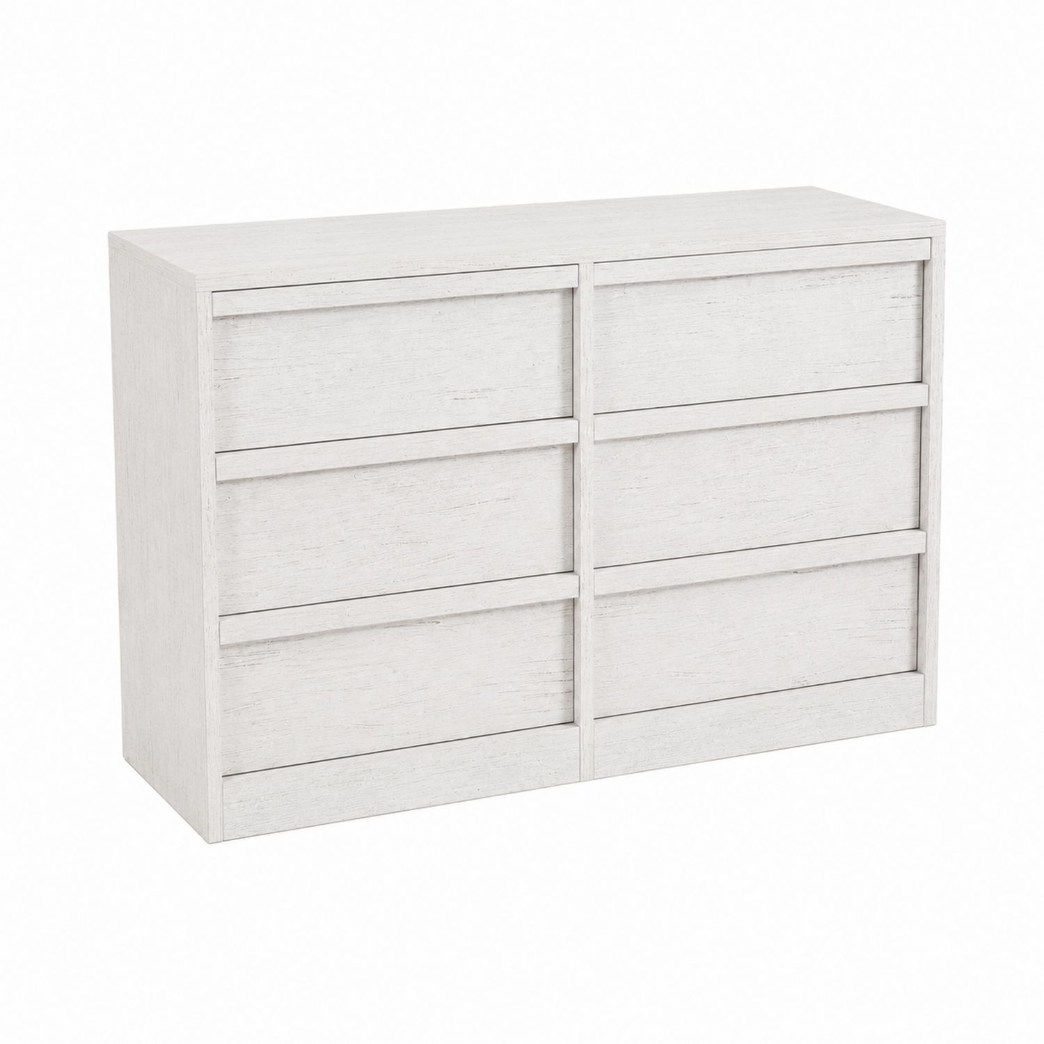Cajonera de 6 cajones de madera MDF blanca