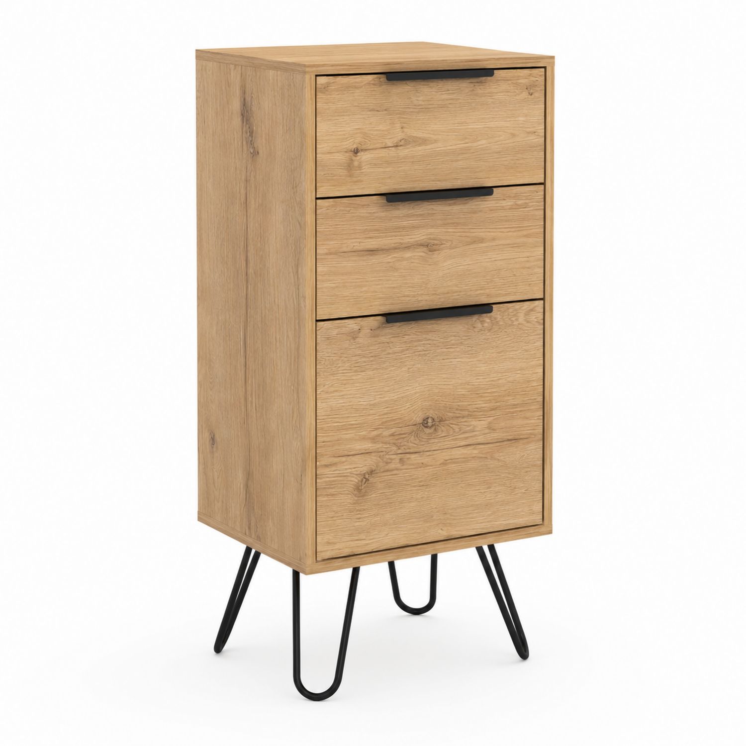 Cajonera de Madera con Patas de Metal, 40x35x85 cm-Prestigelodgeeu
