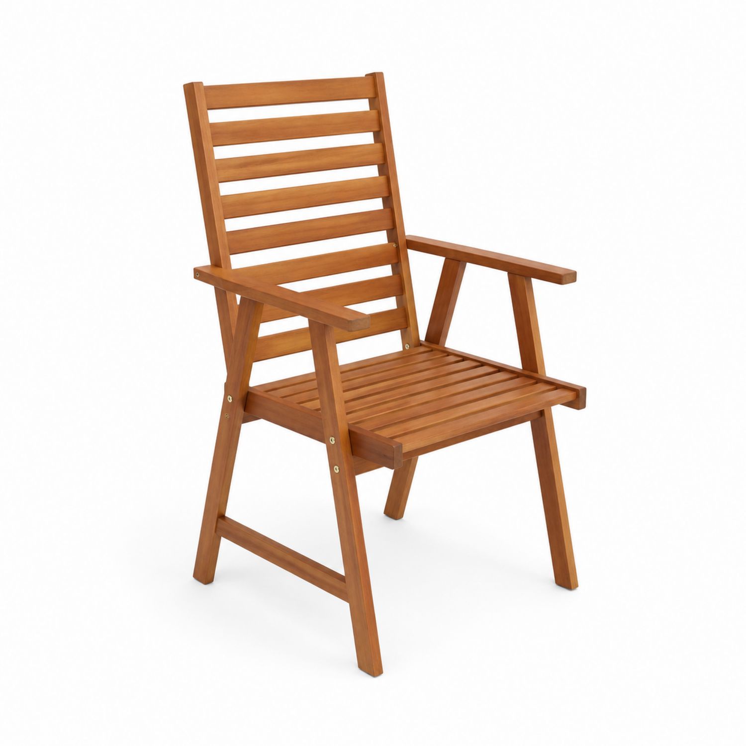 Silla de Madera de Acacia Marrón 90x60x58 cm-Prestigelodgeeu