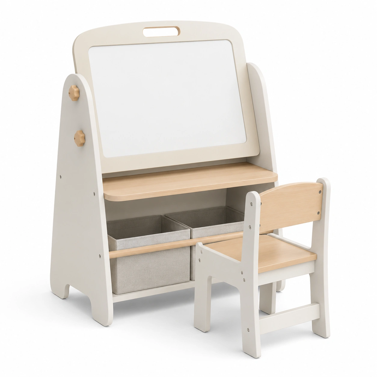 Juego de escritorio infantil con pizarra y silla-arvikahome