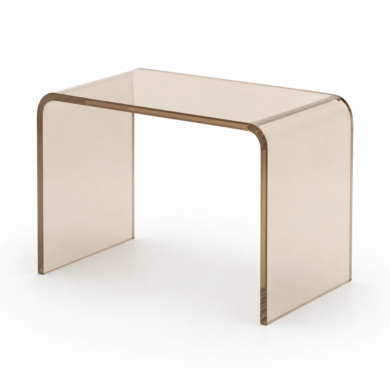 Mesa auxiliar de acrilico color ambar-arvikahome