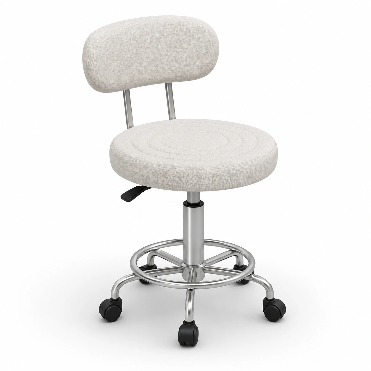 Silla de oficina ajustable color marfil-arvikahome