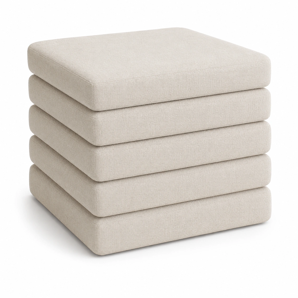 Juego de cinco cojines plegables beige-arvikahome