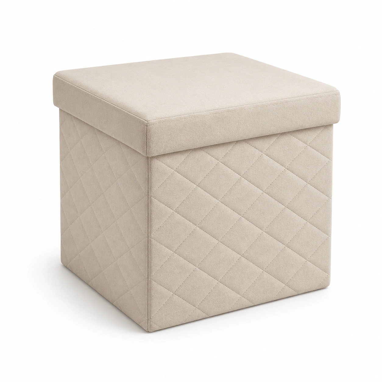 Puf de almacenamiento beige-arvikahome
