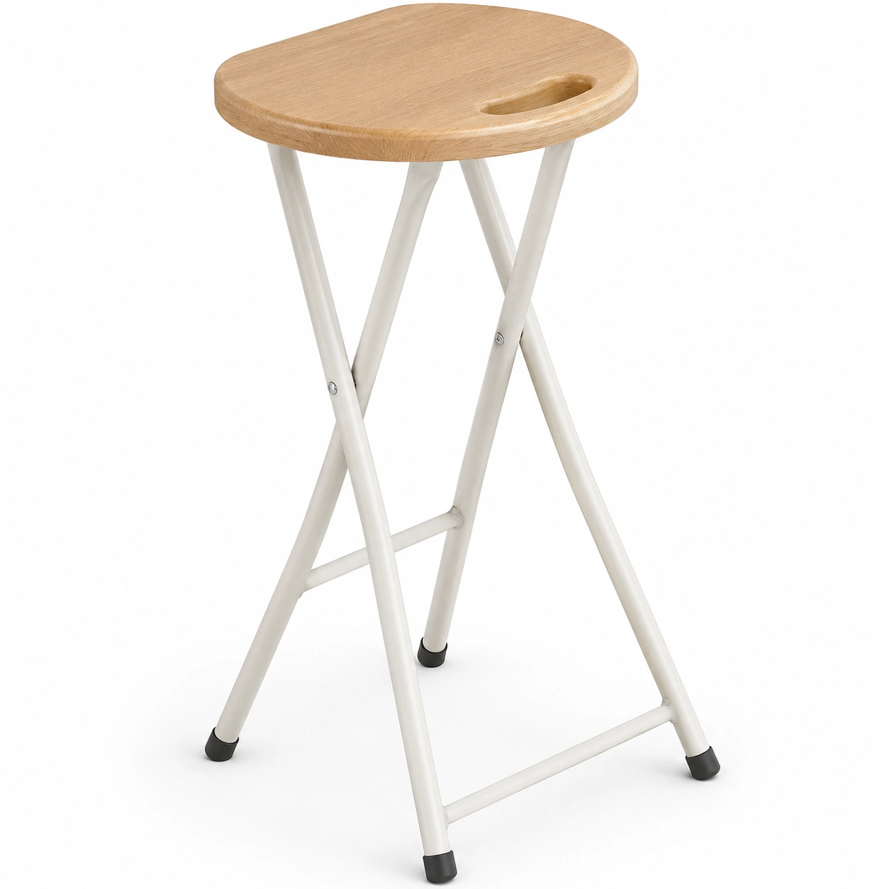 Mesa auxiliar plegable color madera natural-arvikahome