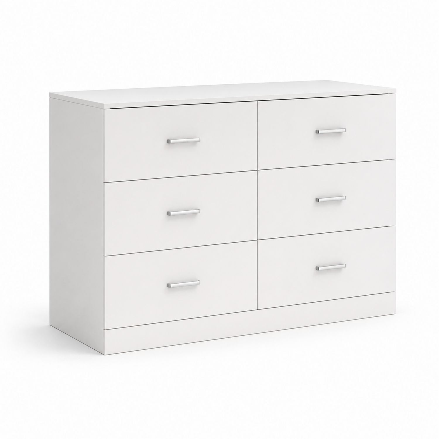 Cassettiera 6 cassetti MDF Bianco