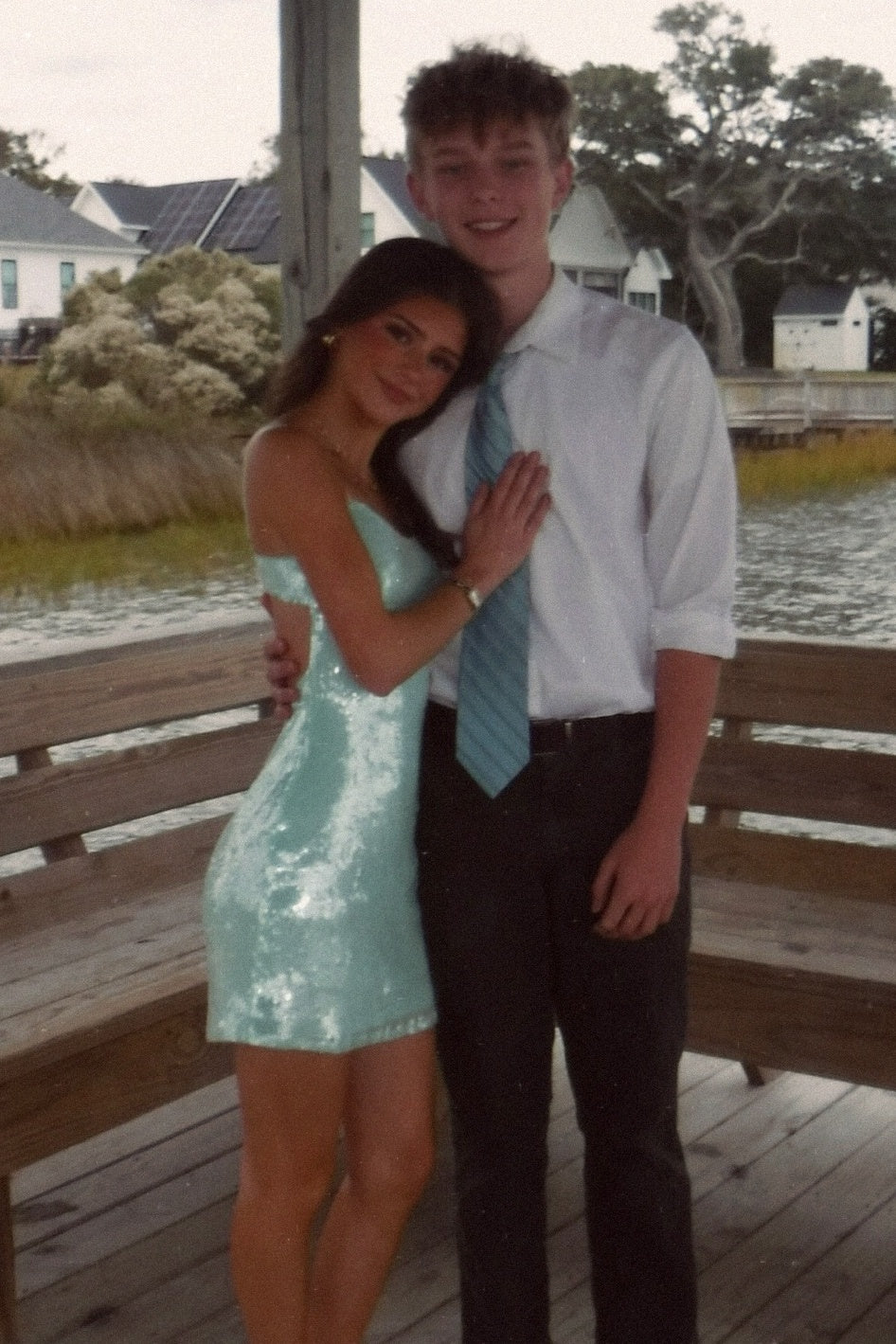 Bling A Line Spaghetti Straps Mint Green Sequins Short Homecoming Dress