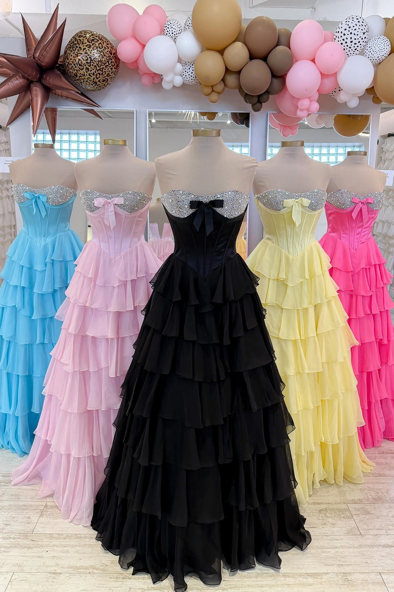 Cute A Line Sweetheart Pink Corset Prom Dress with Beading Ruffles