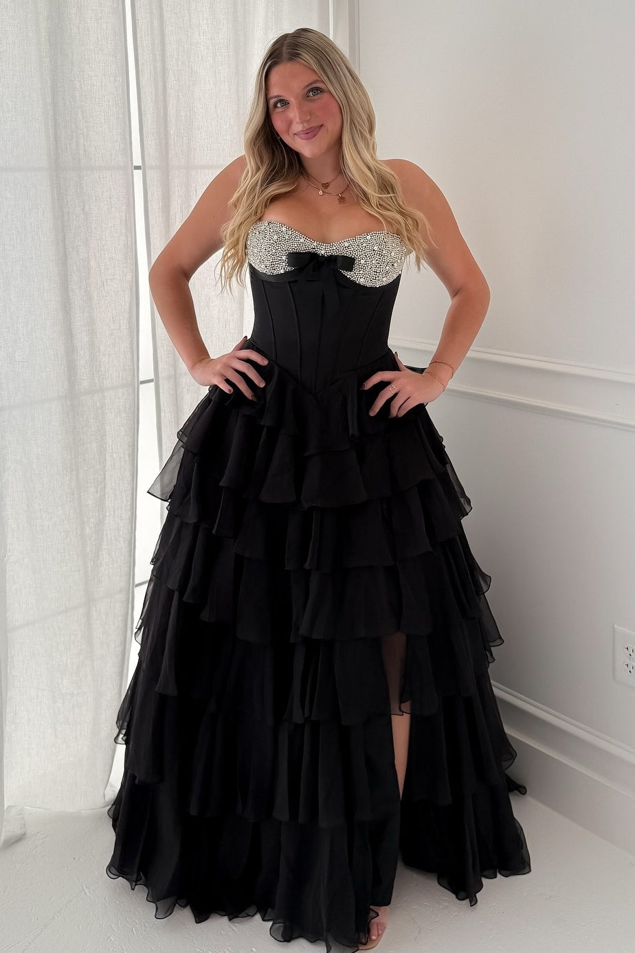 Cute A Line Sweetheart Pink Corset Prom Dress with Beading Ruffles