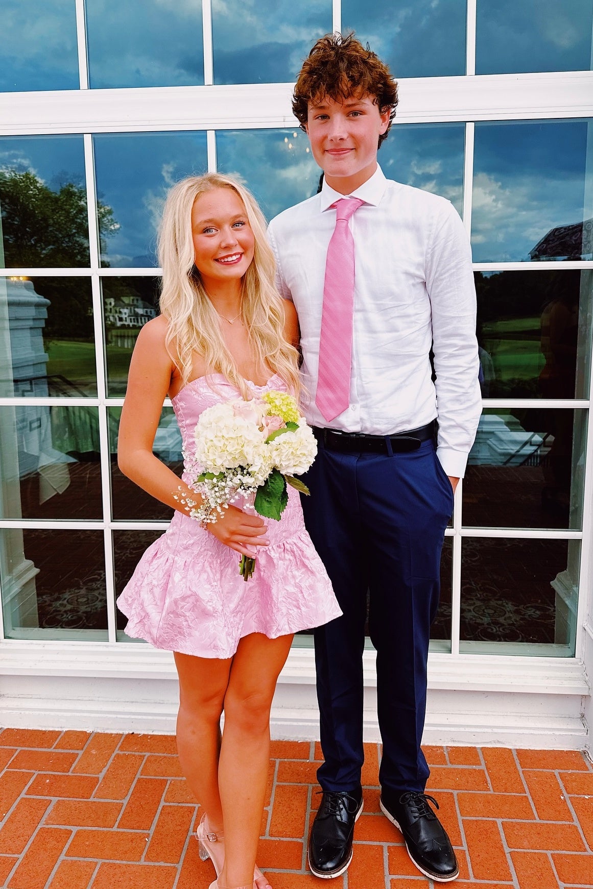 Cute Sheath Sweetheart Pink Short Homecoming Dress with Ruffles