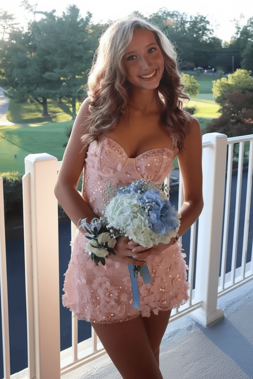 Gorgeous A Line Sweetheart White Short Homecoming Dress with Appliques Beading