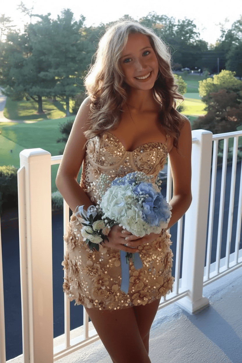 Gorgeous A Line Sweetheart White Short Homecoming Dress with Appliques Beading