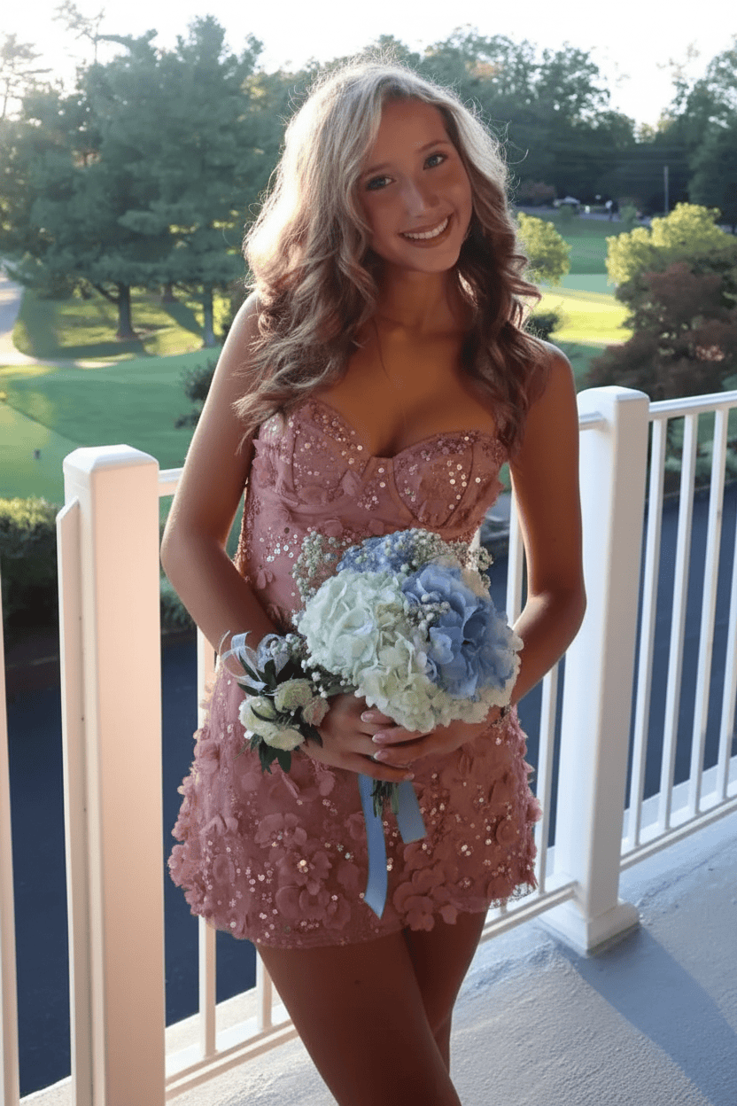 Gorgeous A Line Sweetheart White Short Homecoming Dress with Appliques Beading