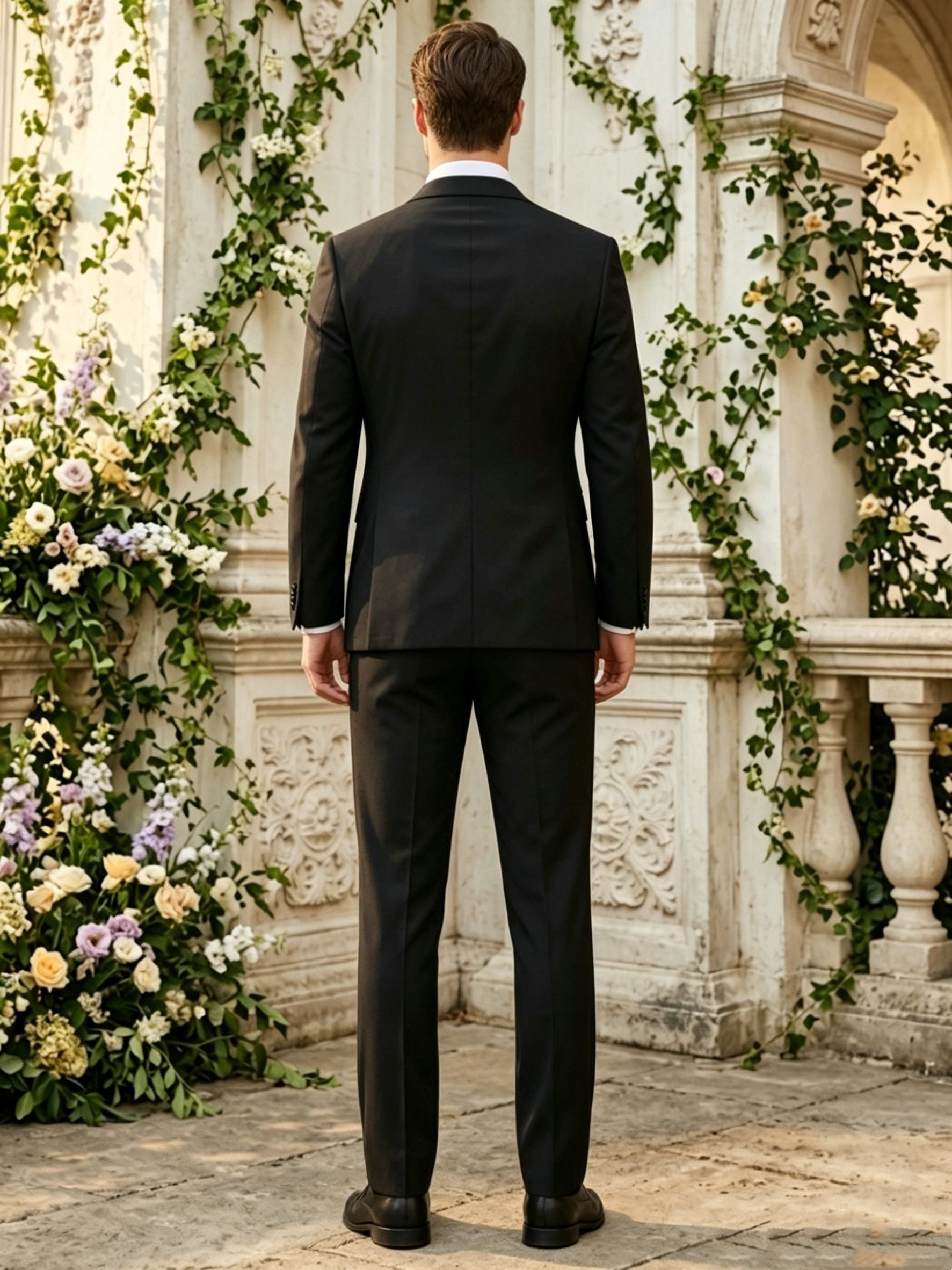 Men's Suit Jacket, 2-Piece, Stretch and Wrinkle-Resistant, Black