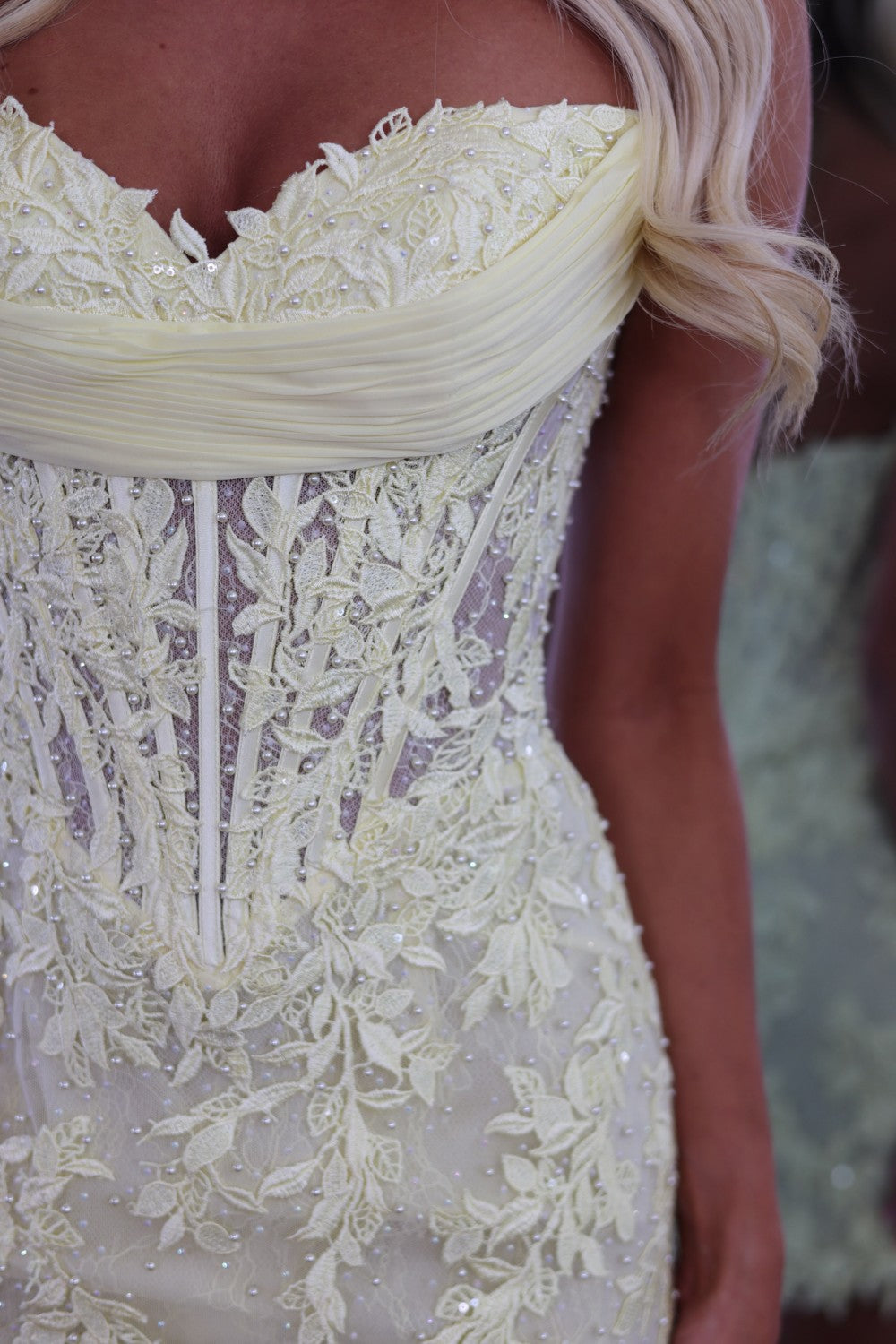 Romantic Lace Sweetheart Corset Mini Homecoming Dress with Sheer Overlay