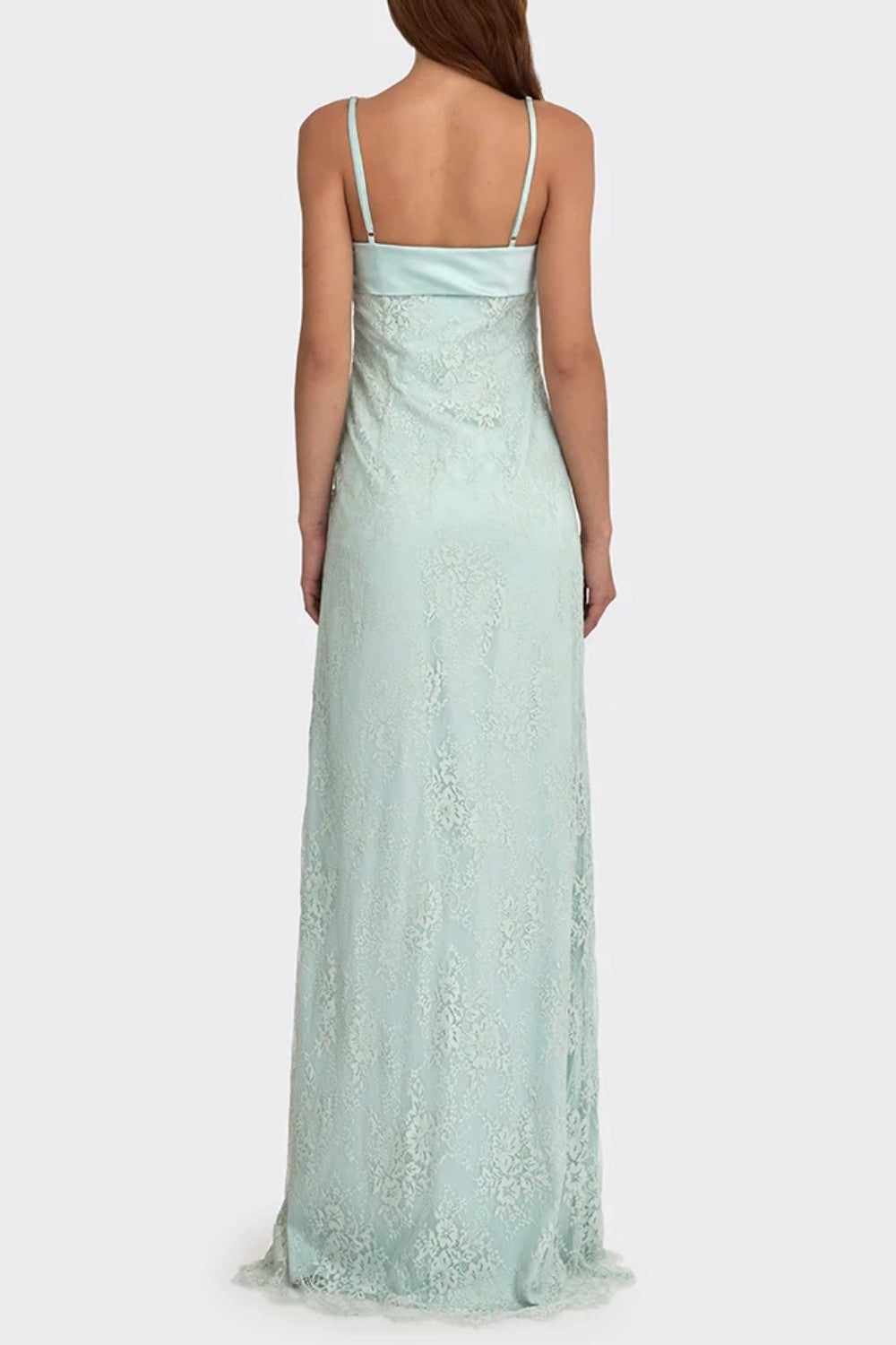 Romantic Blush Pink Lace Spaghetti Straps Prom Dress with Ruched Bodice