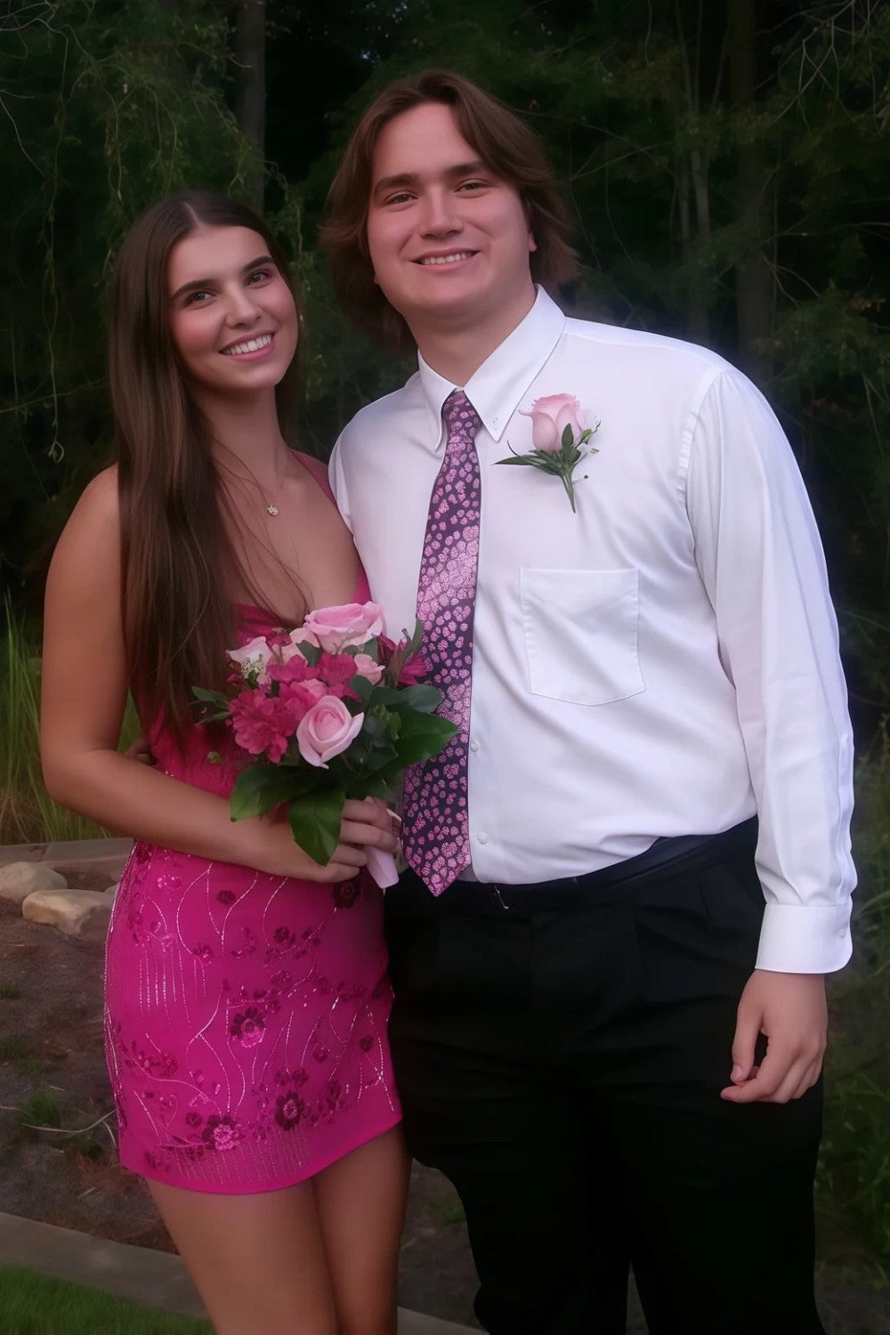 Stunning Beaded Sheath Homecoming Dress with Spaghetti Straps and Floral Embellishment