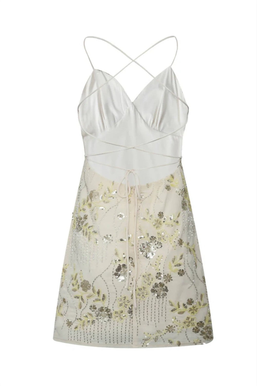 Stunning Beaded Sheath Homecoming Dress with Spaghetti Straps and Floral Embellishment