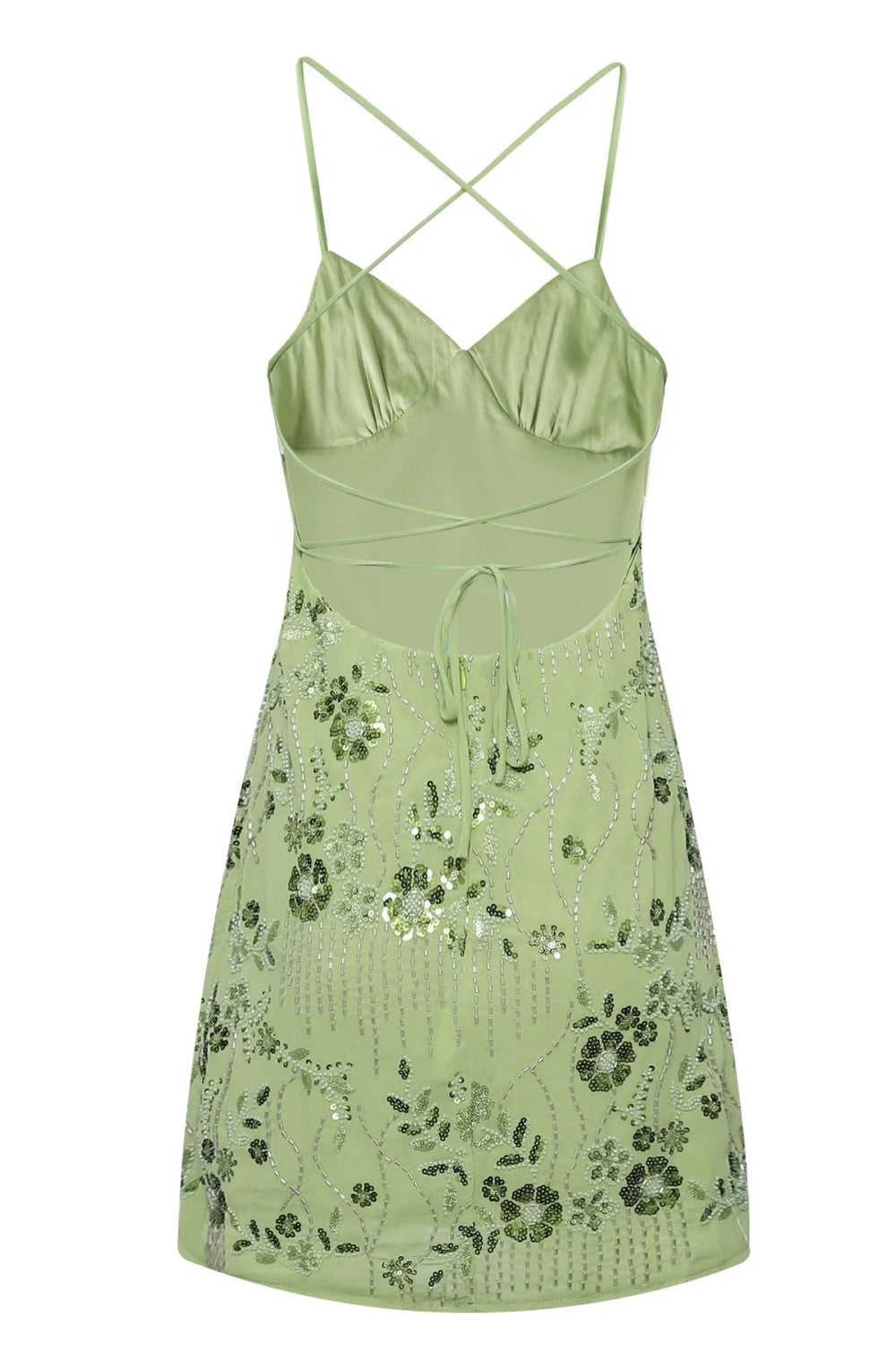 Stunning Beaded Sheath Homecoming Dress with Spaghetti Straps and Floral Embellishment