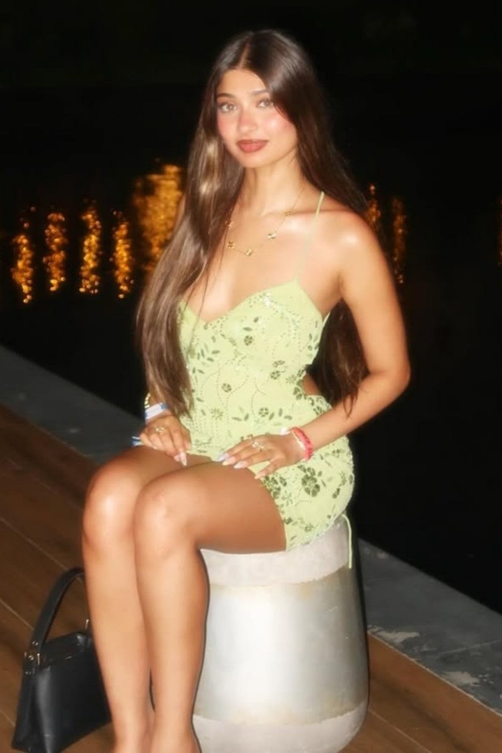 Stunning Beaded Sheath Homecoming Dress with Spaghetti Straps and Floral Embellishment