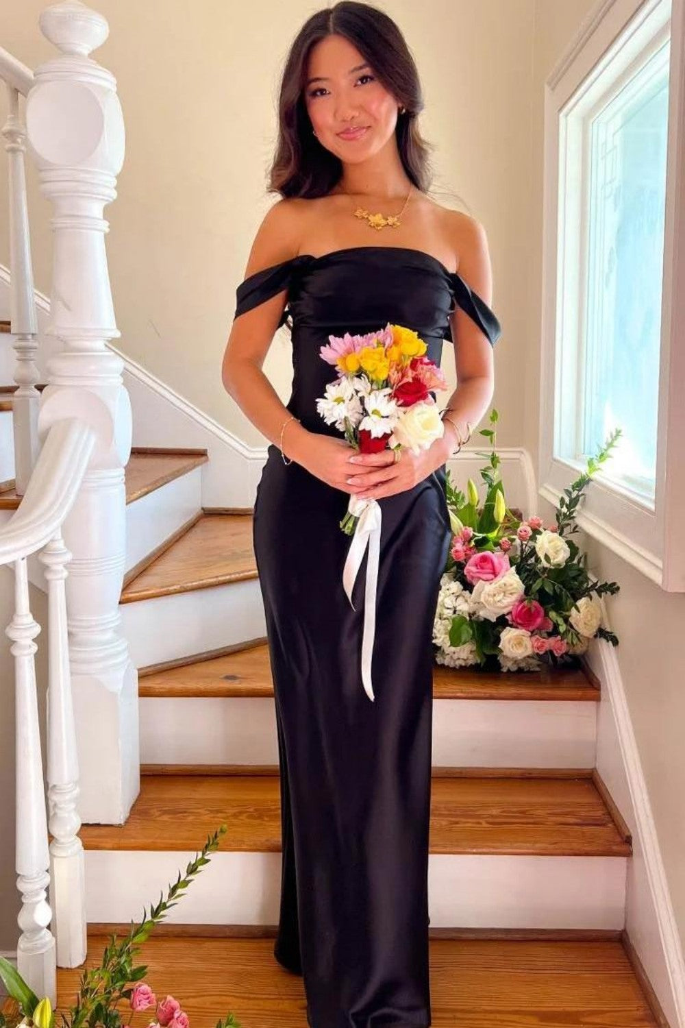 Trendy Sheath Off the Shoulder Lilac Prom Dress with Ruched