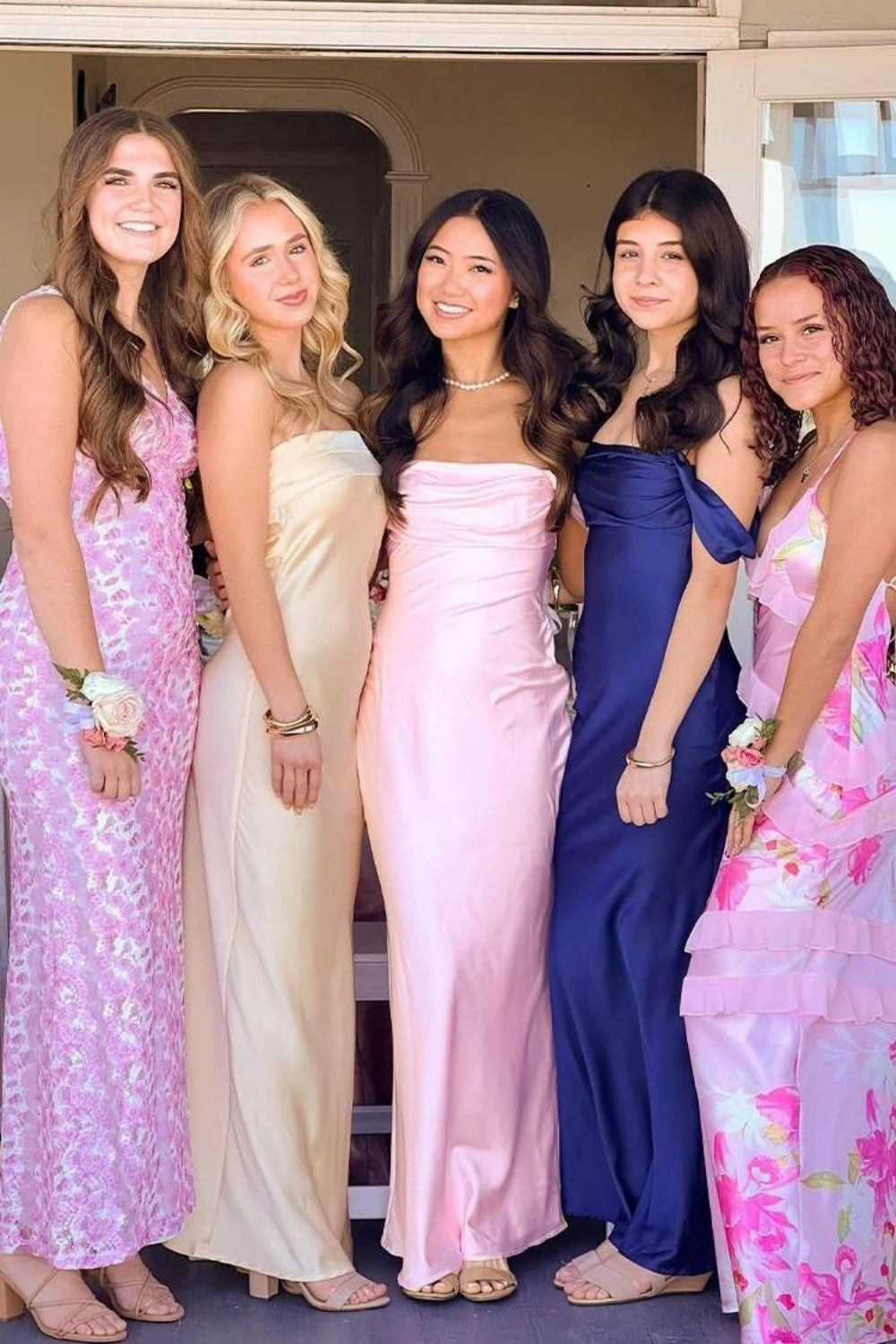 Trendy Sheath Off the Shoulder Lilac Prom Dress with Ruched
