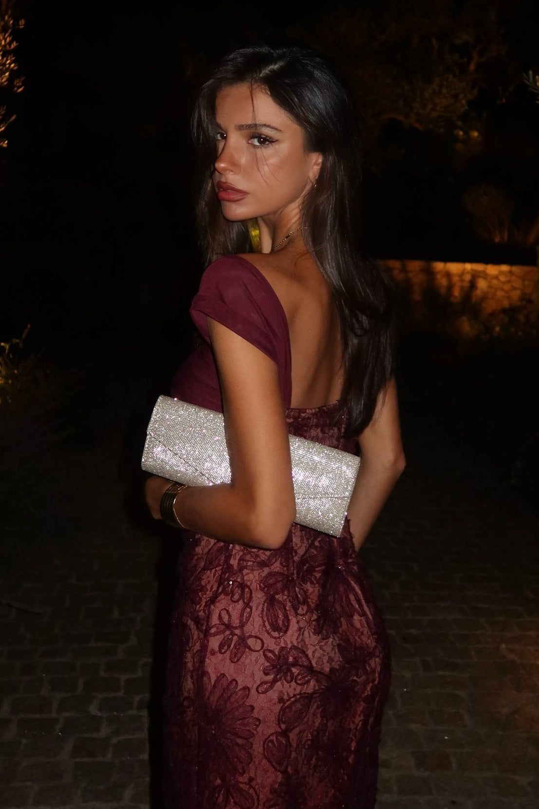 Trendy Mermaid Sweetheart Burgundy Long Party Dress with Lace