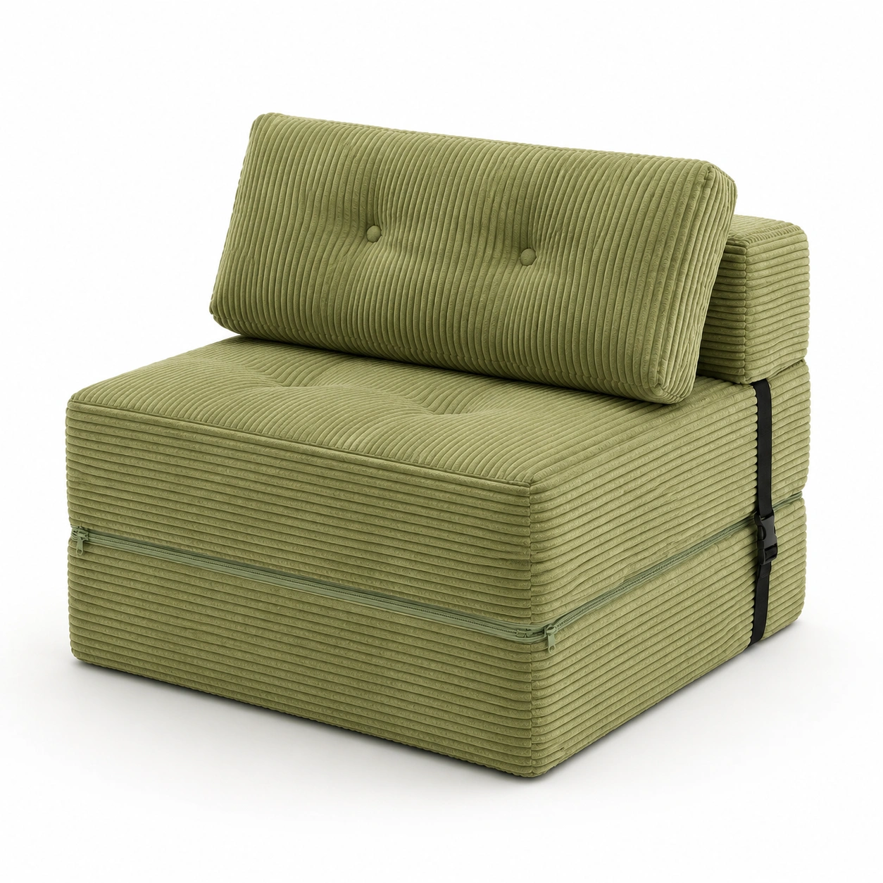 Sofa cama plegable color verde-rovinanest