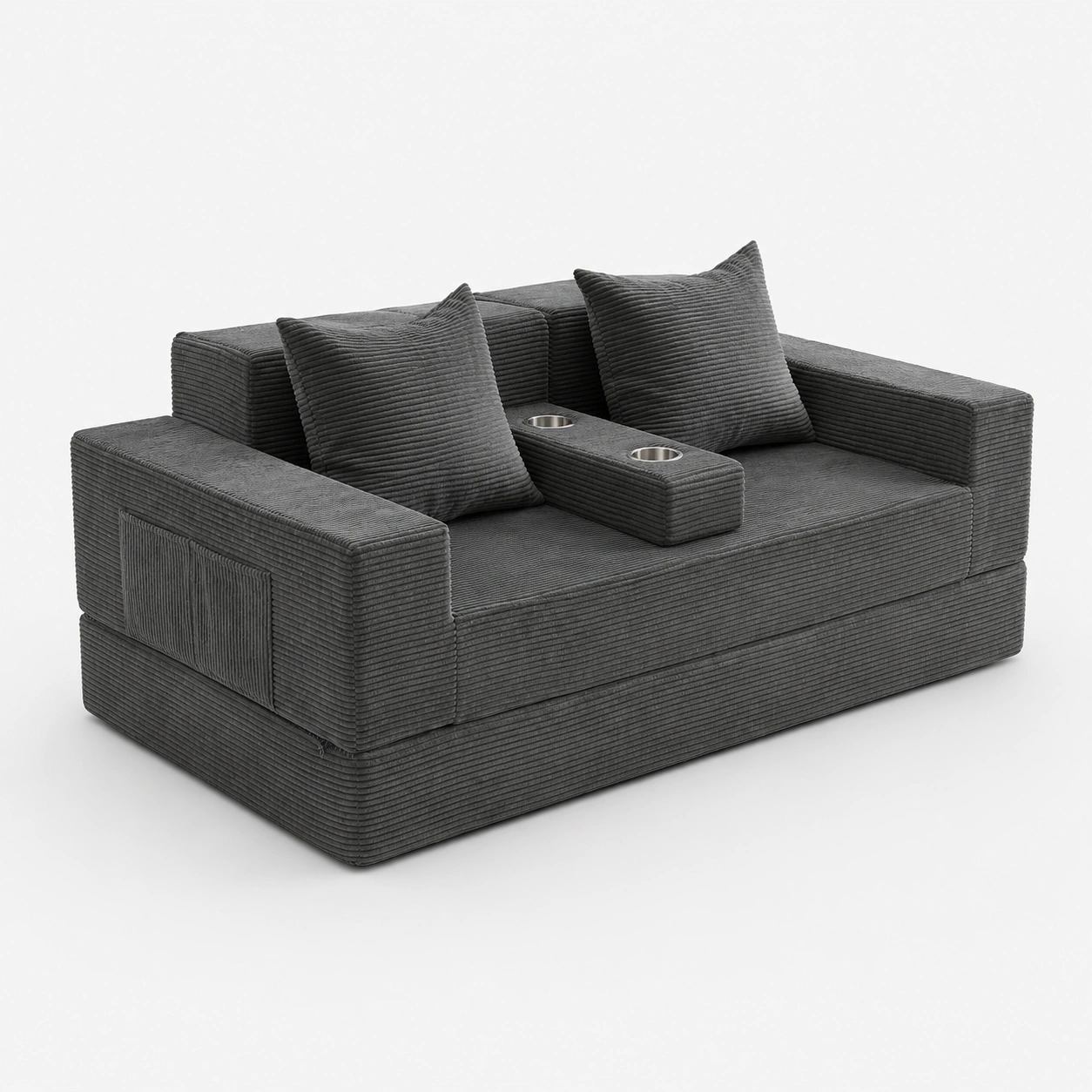 Sofa funcional color gris oscuro-rovinanest