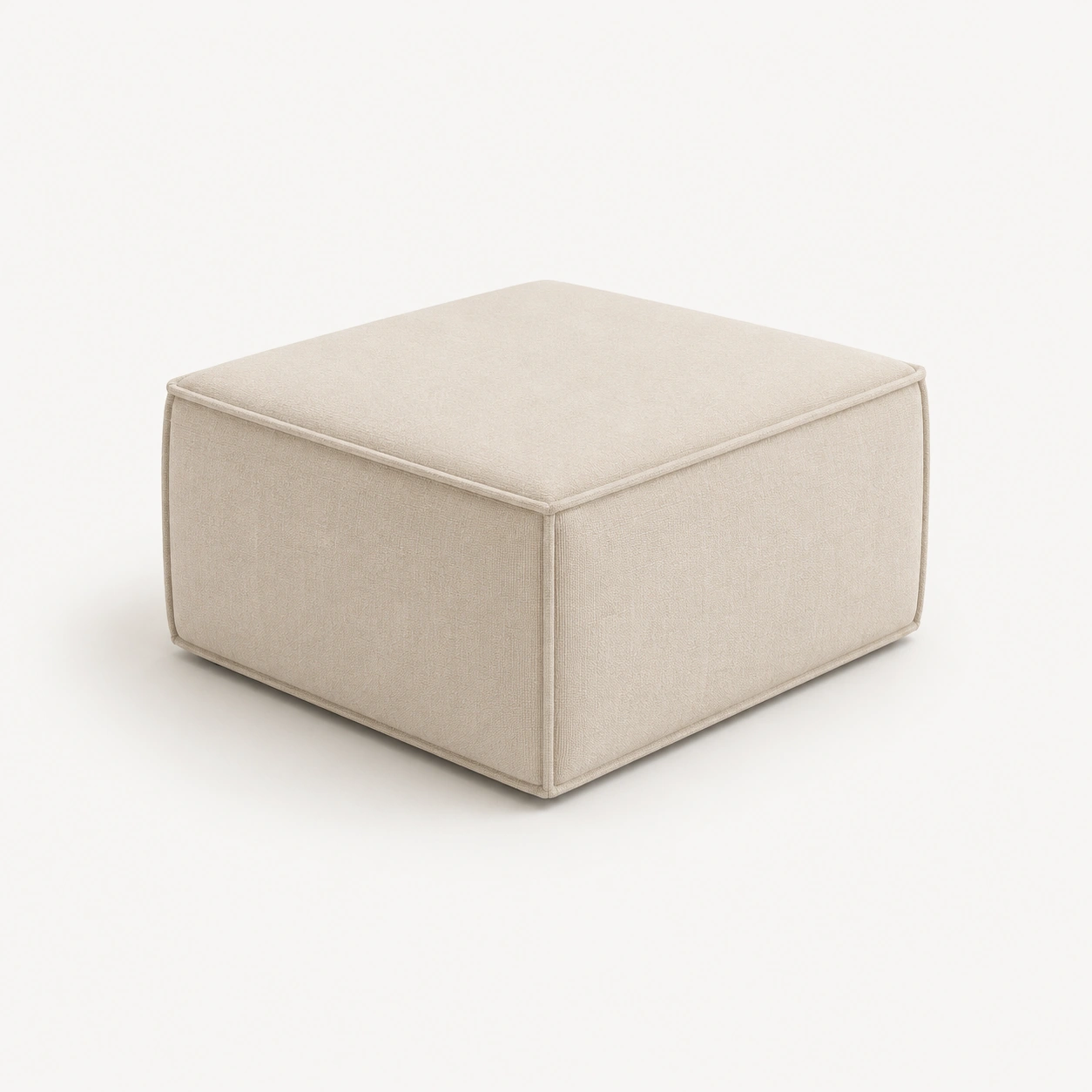 Reposapies cuadrado color beige-rovinanest