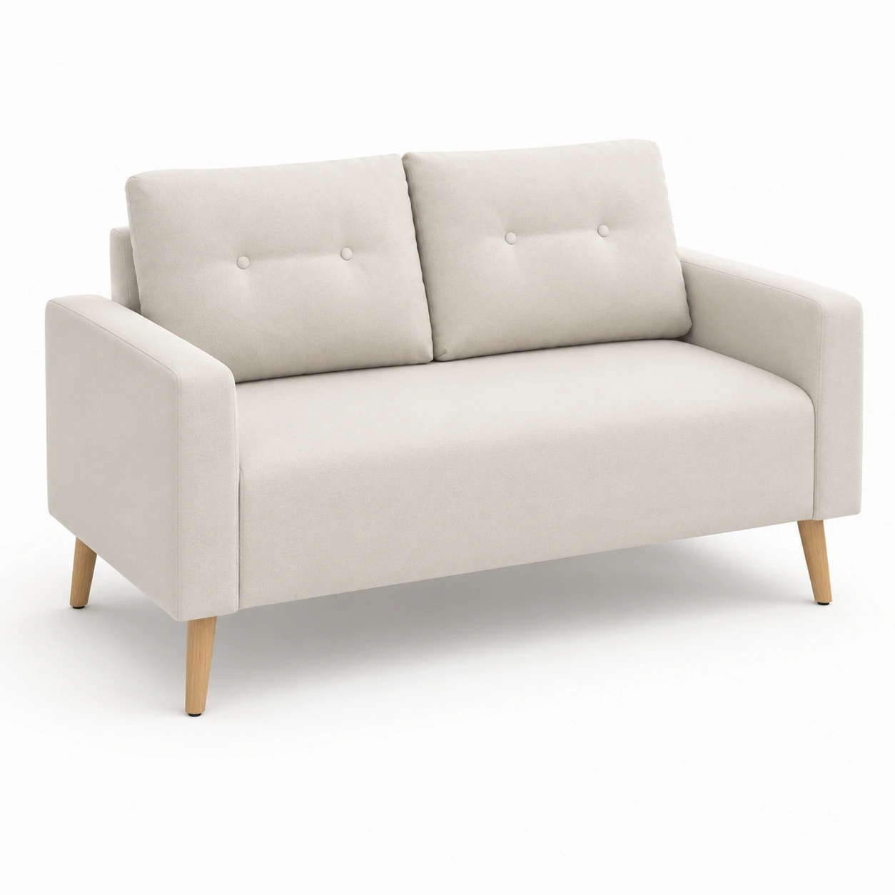 Sofa de 2 plazas color marfil-rovinanest