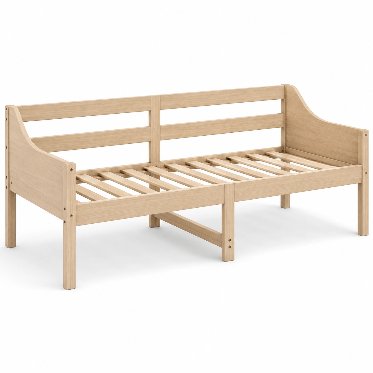 Estructura de cama infantil de madera clara-rovinanest