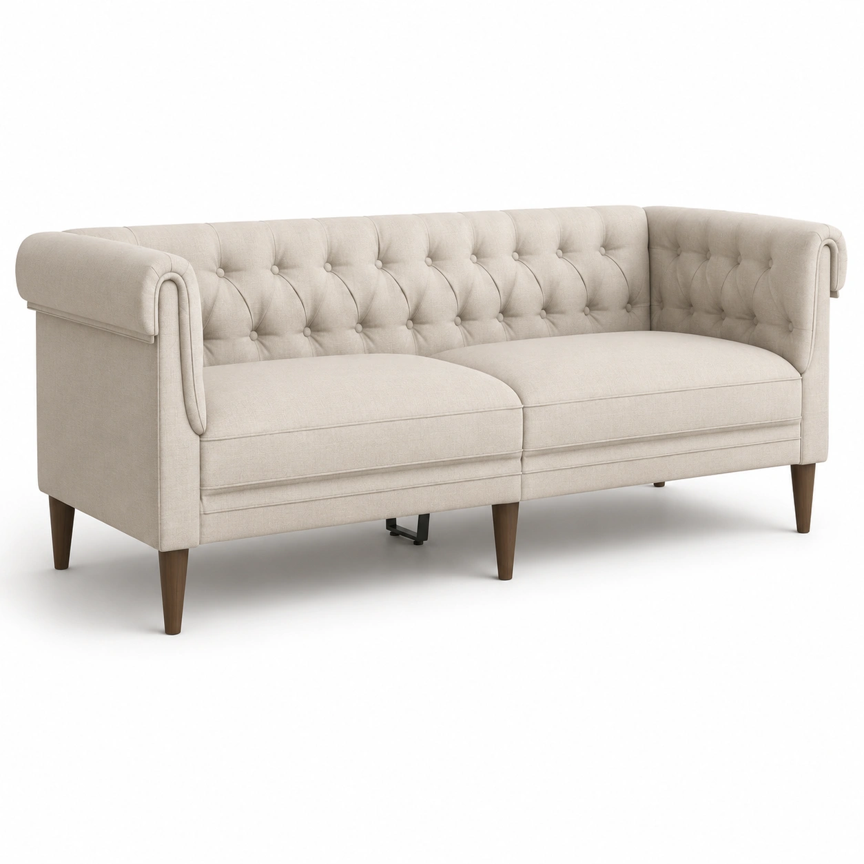 Sofa cama Chesterfield color beige-rovinanest