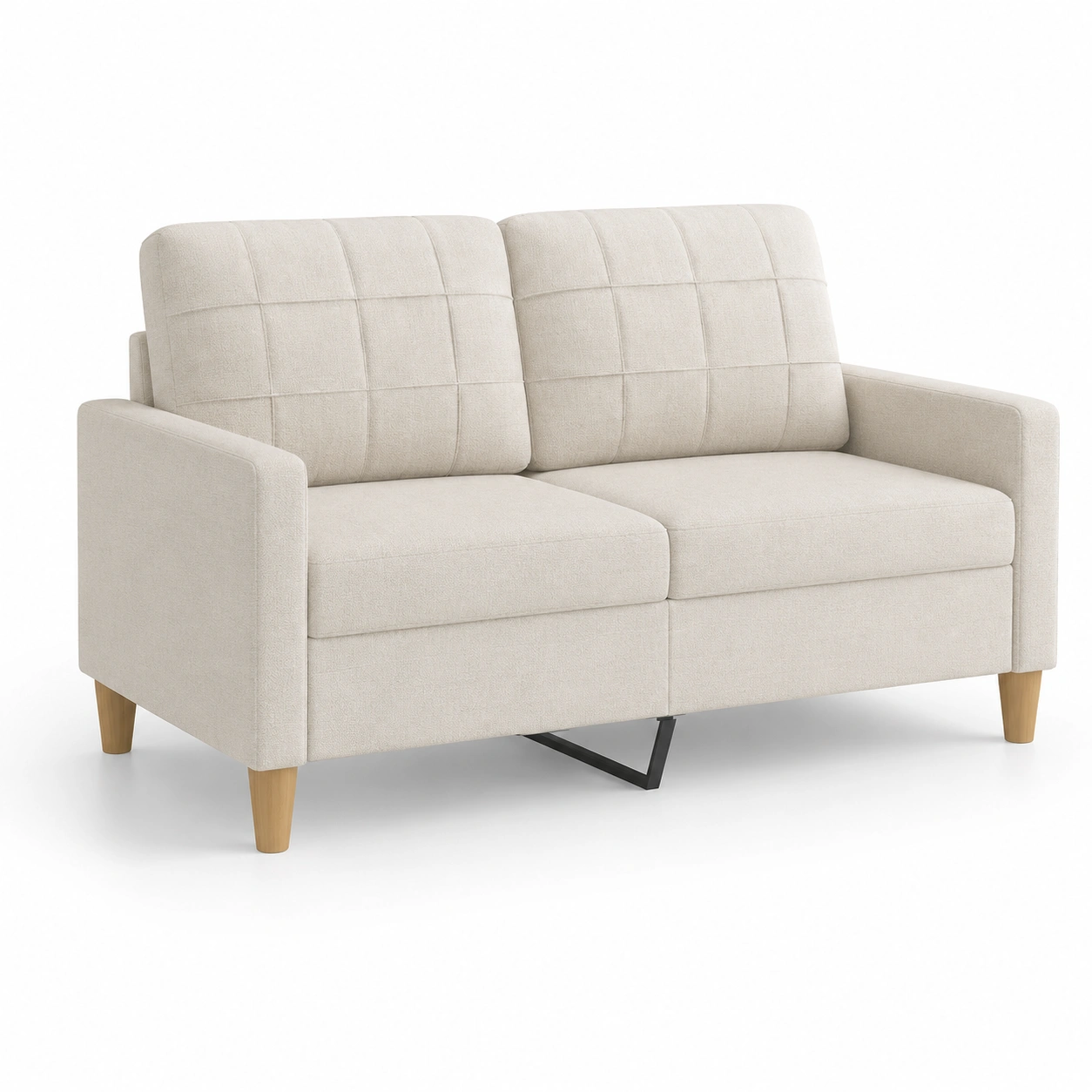Sofa de 2 plazas color beige-rovinanest