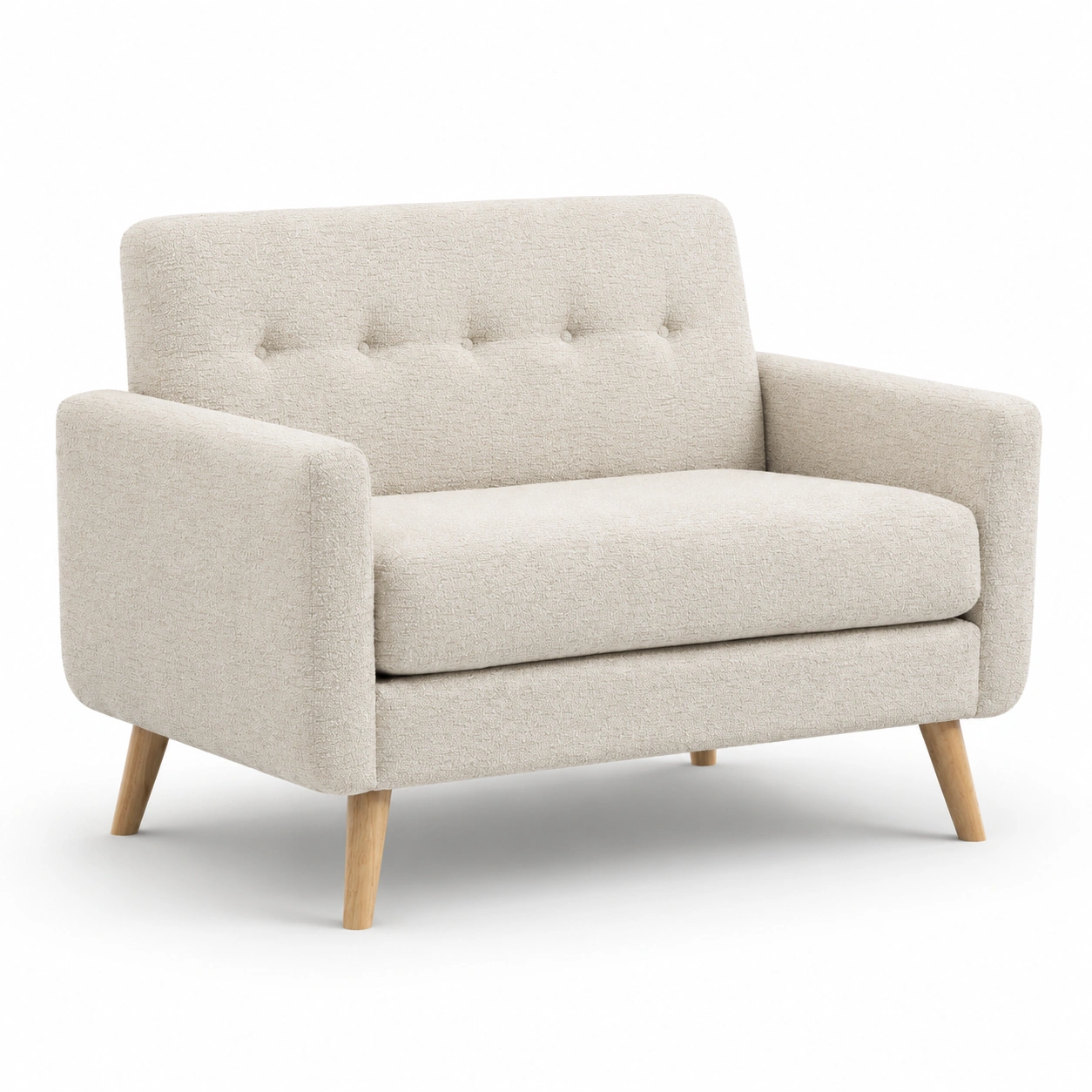 Sofa de tela beige para 2 plazas-rovinanest