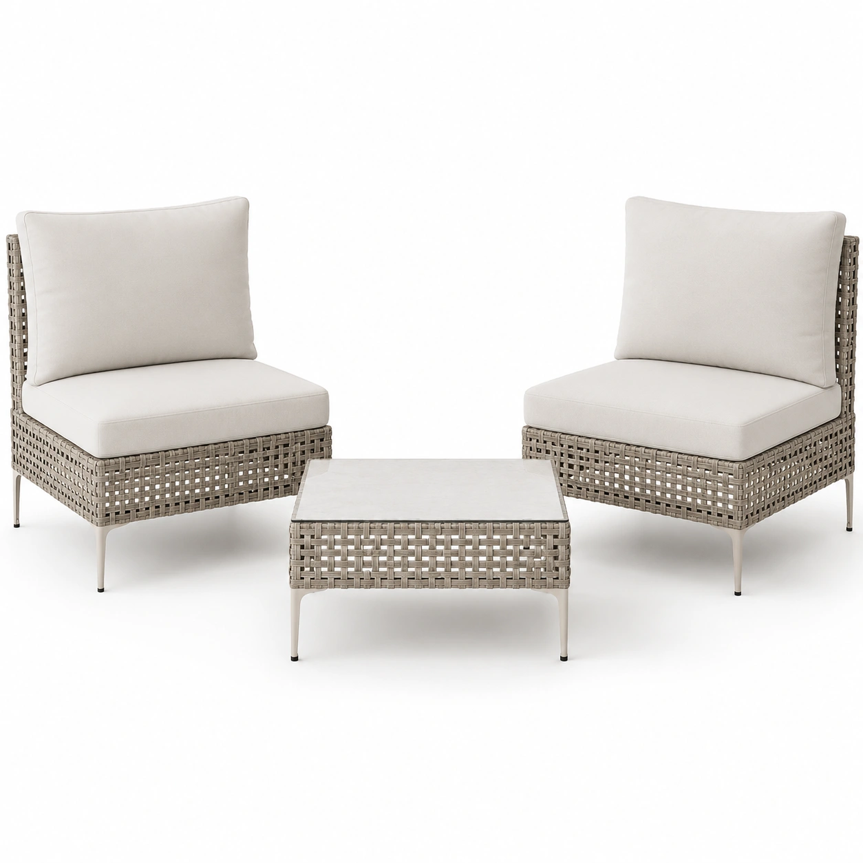 Conjunto de mesa y sillas de ratan para exterior-rovinanest