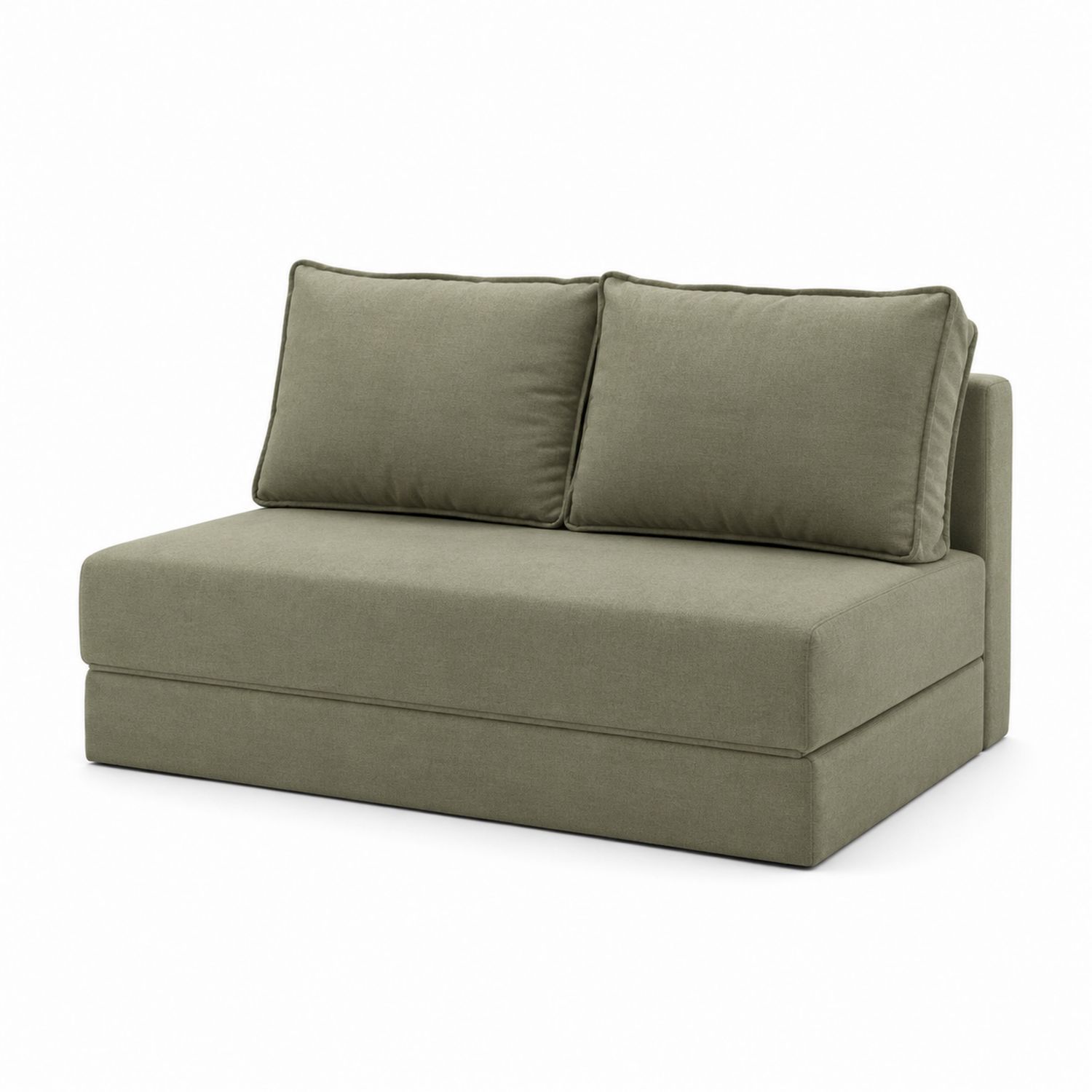 Sofá cama tela verde 190 cm