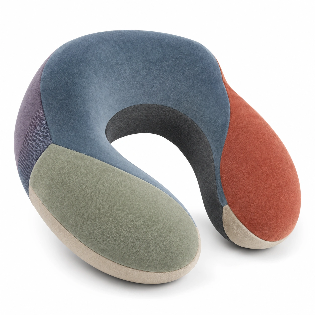 Almohada de Viaje en Forma de U Multicolor-Yorqu Avik